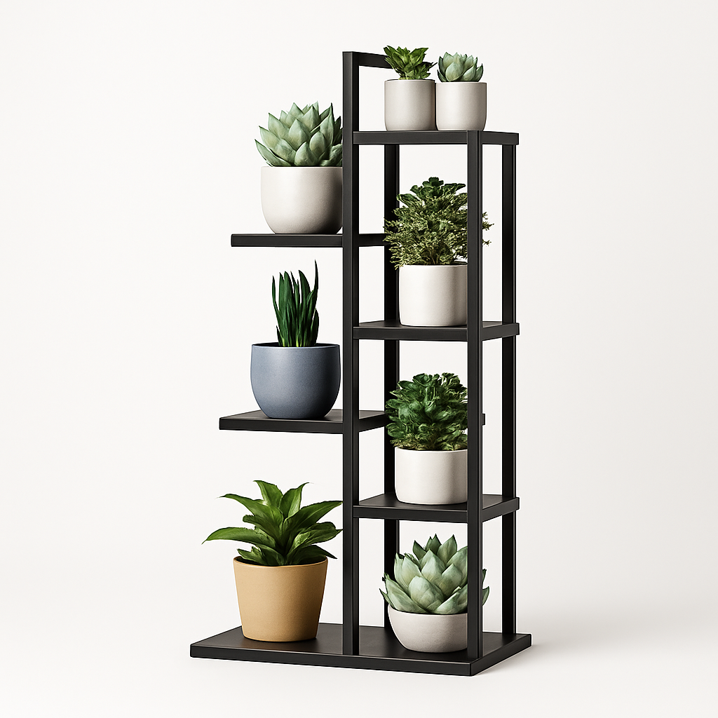 Wooden flower pot holder