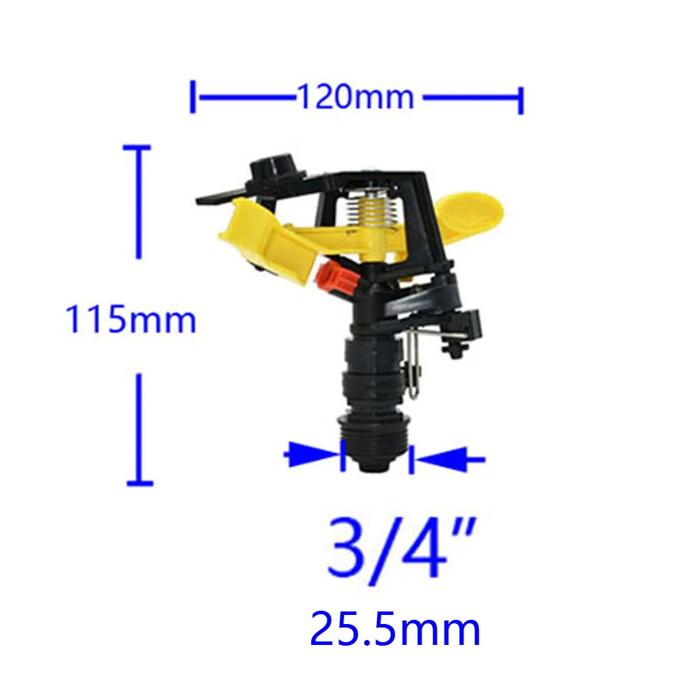 Male Farm Rotating Rocker Sprinklers 360 degrees