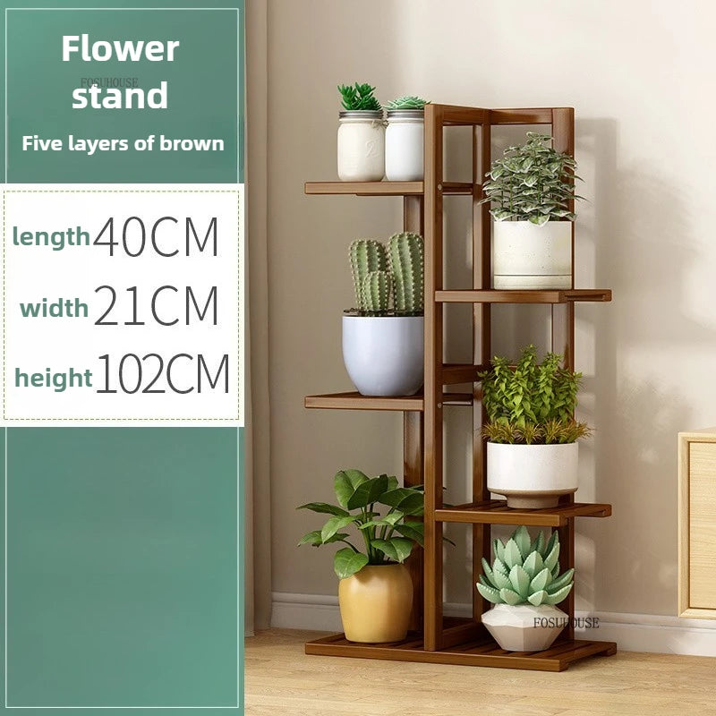 Wooden flower pot holder
