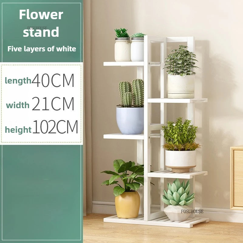 Wooden flower pot holder