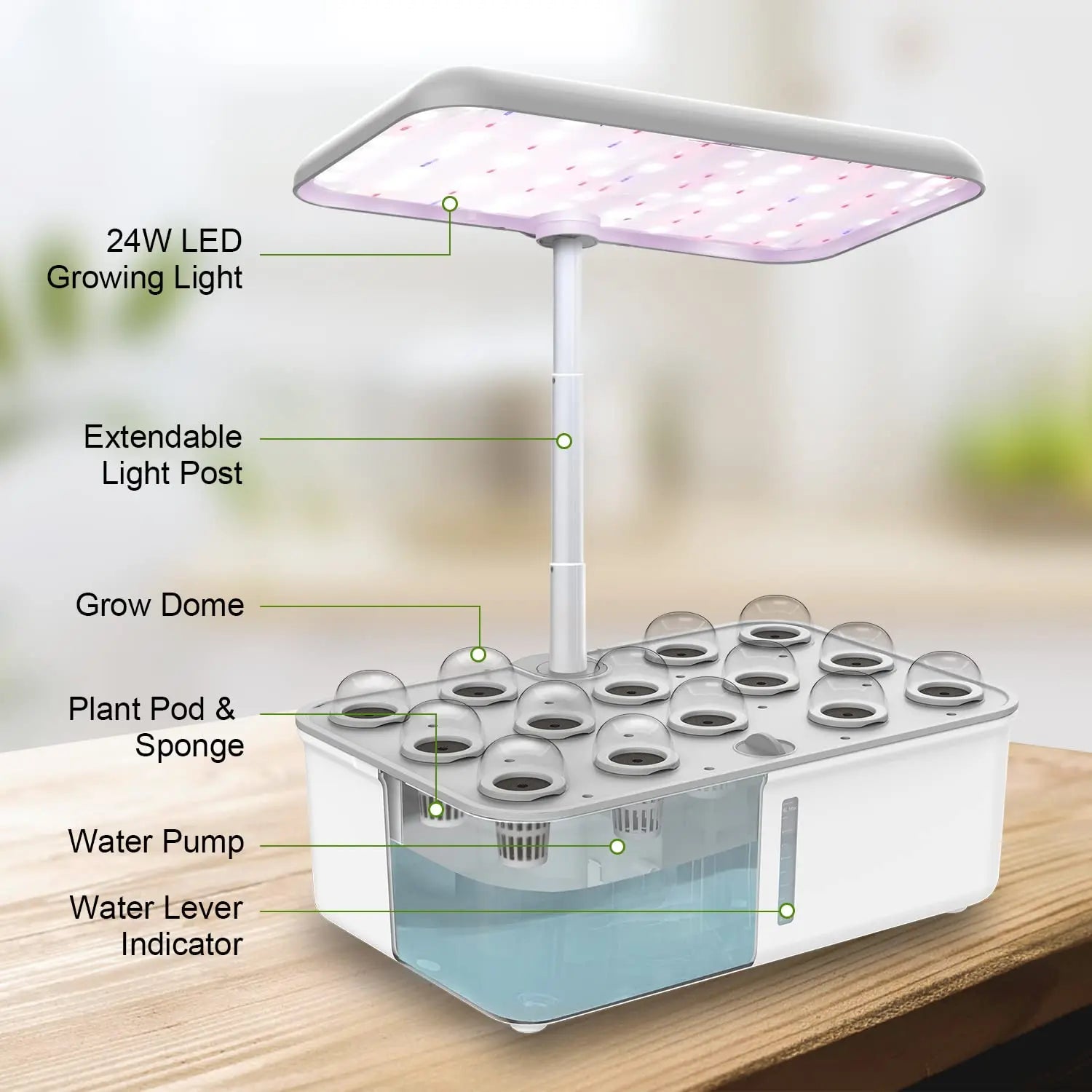 LED grow light indoor garden