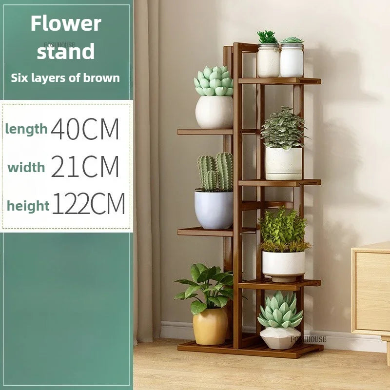Wooden flower pot holder