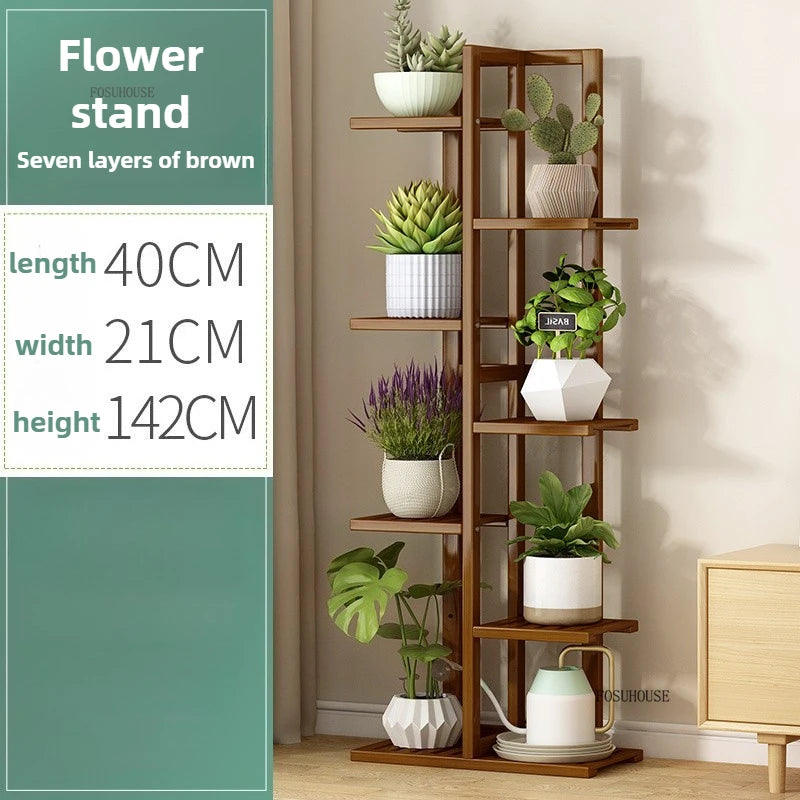 Wooden flower pot holder