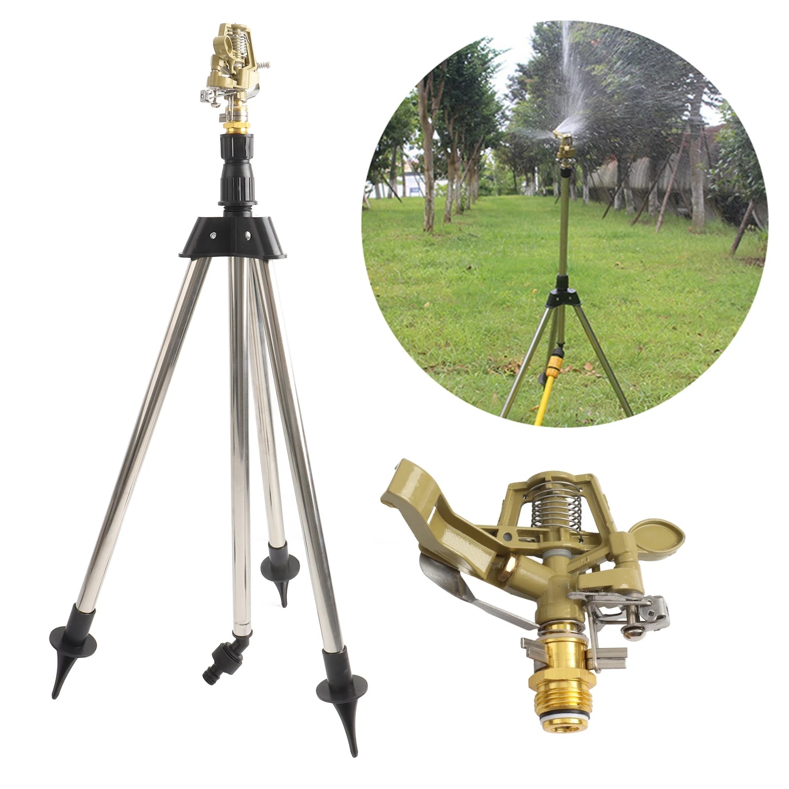 Impact Sprinkler on Ground Spike