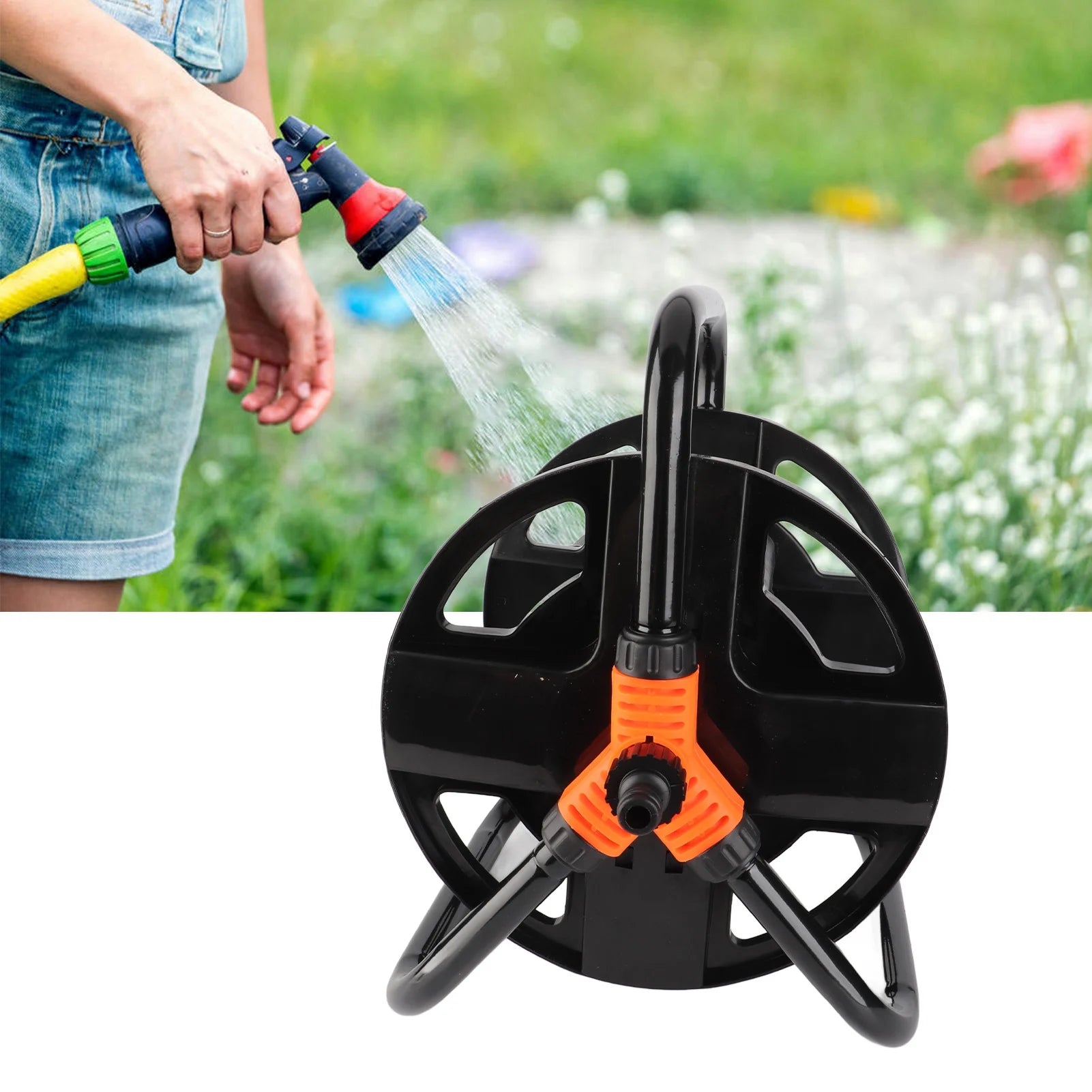 Portable hoses holder
