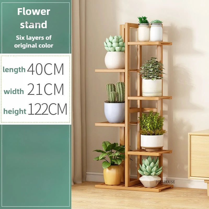 Wooden flower pot holder