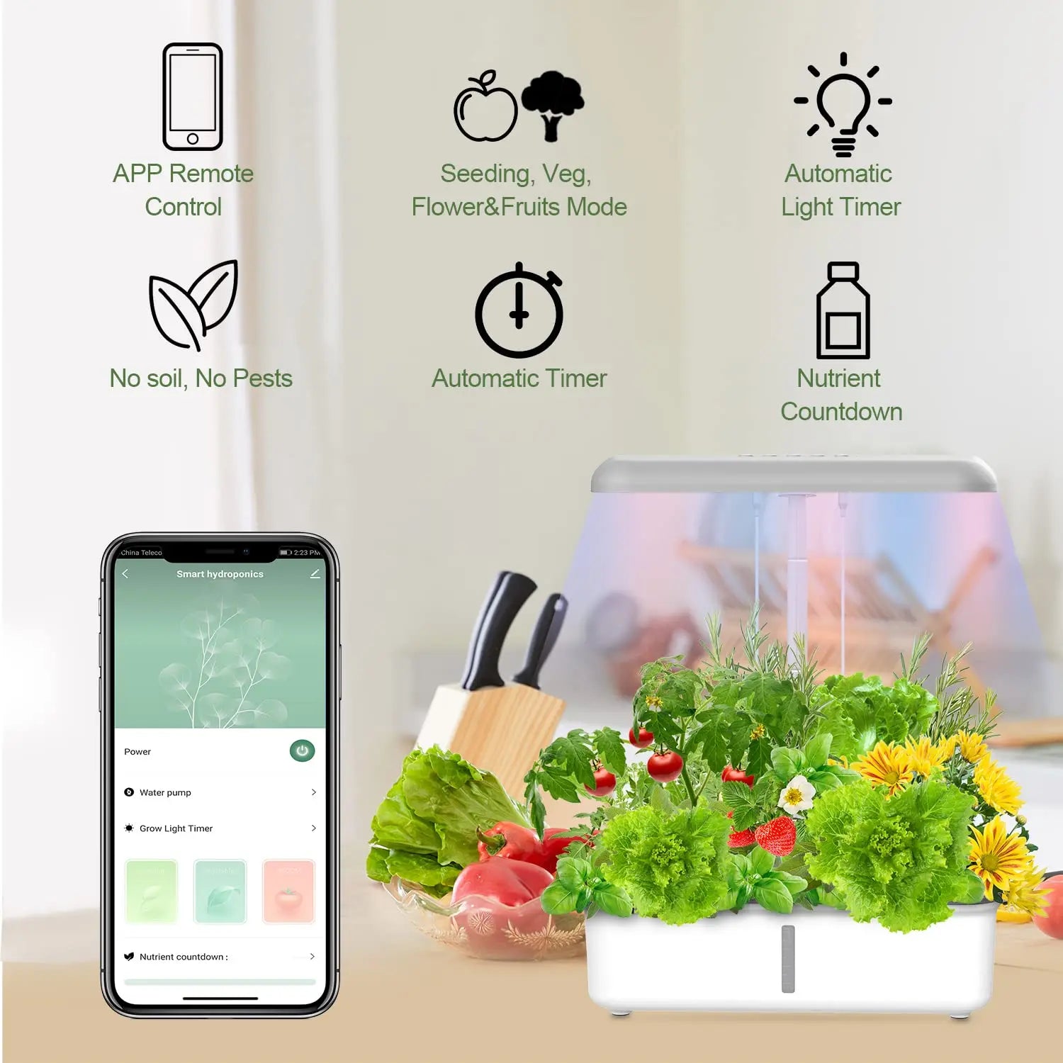LED grow light indoor garden